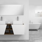 Pack Rennes avec lavabo et miroir LED
