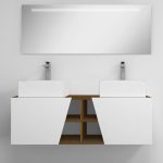 Pack Rennes avec lavabo et miroir LED