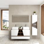 Pack Rennes Plus avec lavabo et miroir LED