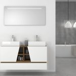 Pack Rennes Plus avec lavabo et miroir LED