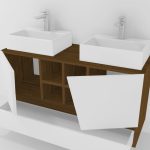 Pack Rennes Plus avec lavabo et miroir LED