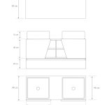 Pack Rennes Plus avec lavabo et miroir LED