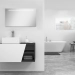Pack Rennes avec lavabo et miroir LED