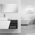 Pack Rennes avec lavabo et miroir LED