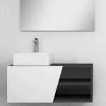 Pack Rennes avec lavabo et miroir LED