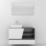 Pack Rennes Plus avec lavabo et miroir LED