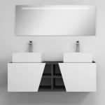 Pack Rennes avec lavabo et miroir LED
