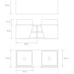 Pack Rennes avec lavabo et miroir LED