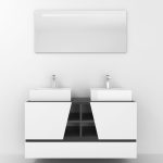 Pack Rennes Plus avec lavabo et miroir LED