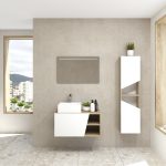Pack Rennes avec lavabo et miroir LED