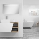 Pack Rennes avec lavabo et miroir LED