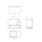 Pack Rennes Plus avec lavabo et miroir LED