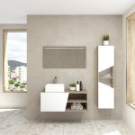 Pack Rennes avec lavabo et miroir LED
