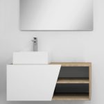 Pack Rennes avec lavabo et miroir LED