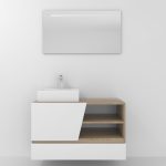 Pack Rennes Plus avec lavabo et miroir LED
