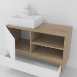 Pack Rennes Plus avec lavabo et miroir LED