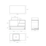 Pack Rennes Plus avec lavabo et miroir LED