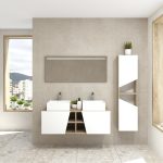 Pack Rennes avec lavabo et miroir LED