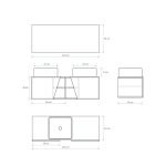 Pack Rennes avec lavabo et miroir LED