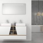 Pack Rennes Plus avec lavabo et miroir LED