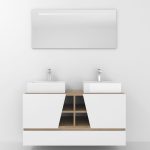 Pack Rennes Plus avec lavabo et miroir LED