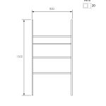 Toallero estructura H