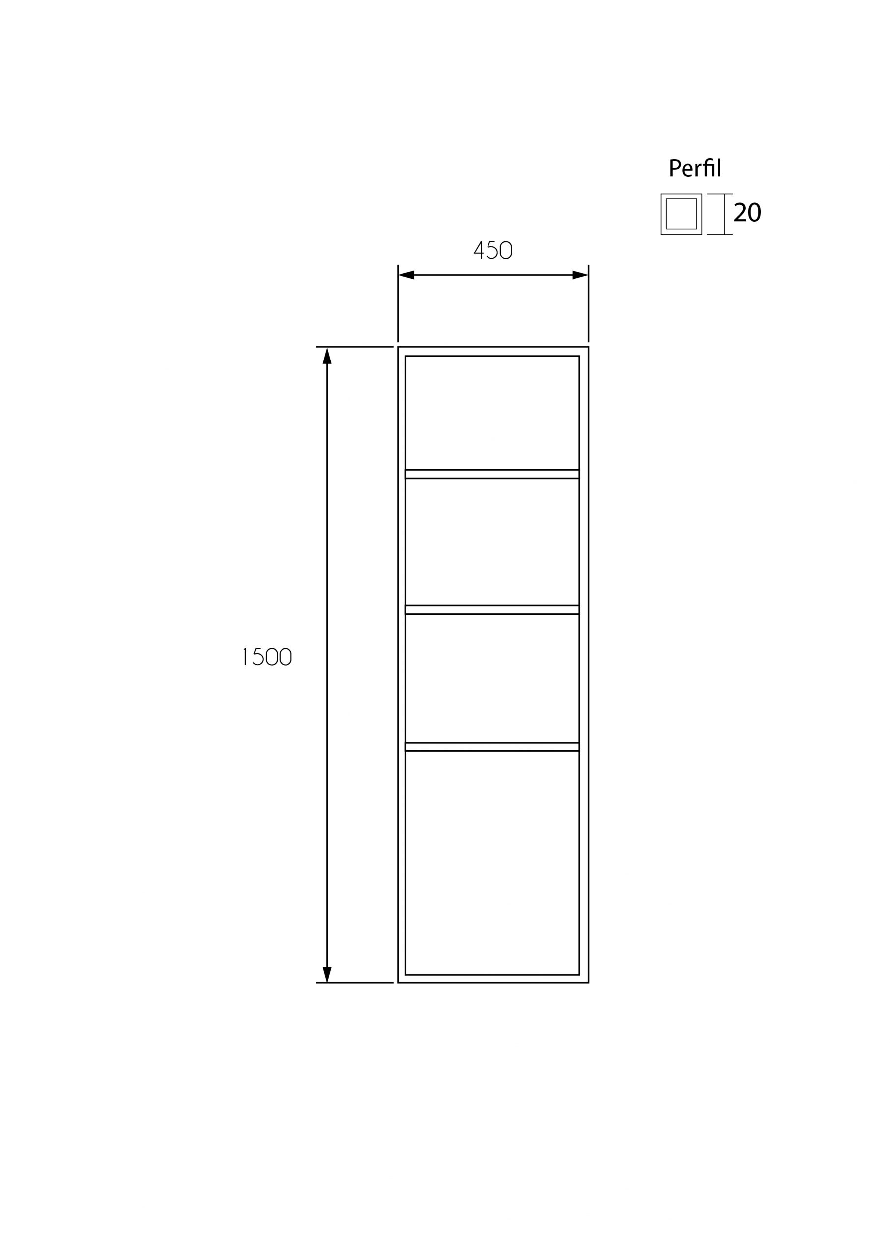 Toallero estructura O