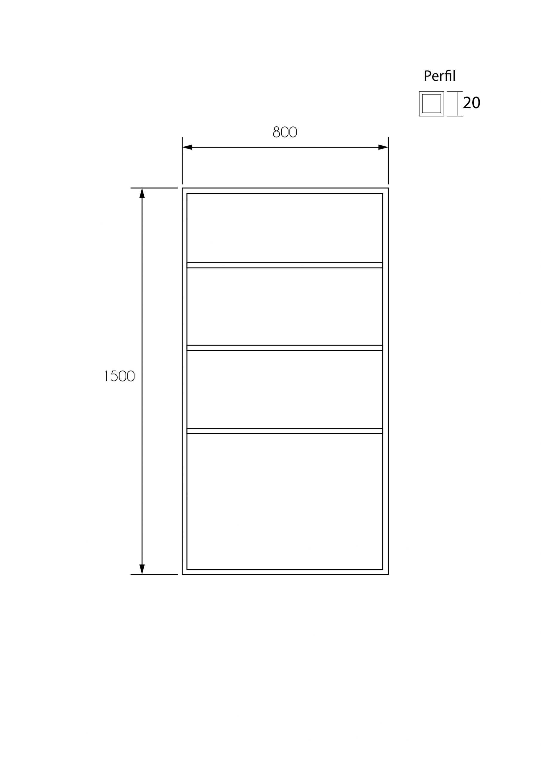 Toallero estructura O