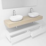 Pack Córcega con lavabo sobreencimera y espejo LED