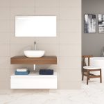 Pack Córcega con lavabo sobreencimera y espejo LED