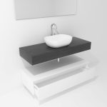 Pack Córcega con lavabo sobreencimera y espejo LED