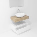 Pack Córcega con lavabo sobreencimera y espejo LED