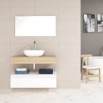 Pack Córcega con lavabo sobreencimera y espejo LED