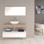 Pack Córcega con lavabo sobreencimera y espejo LED