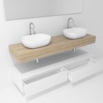 Pack Córcega con lavabo sobreencimera y espejo LED