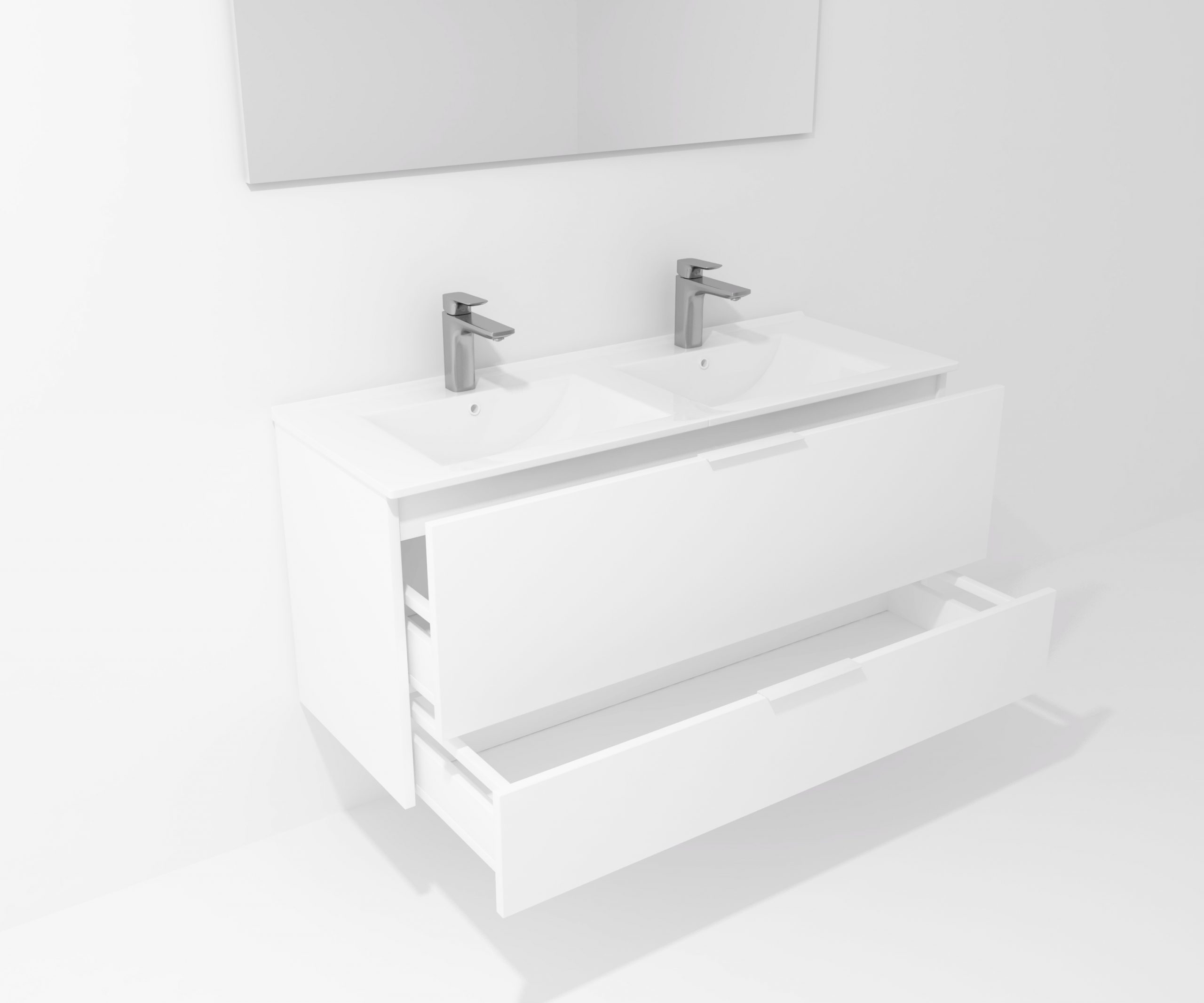 Pack Orléans avec lavabo et miroir LED