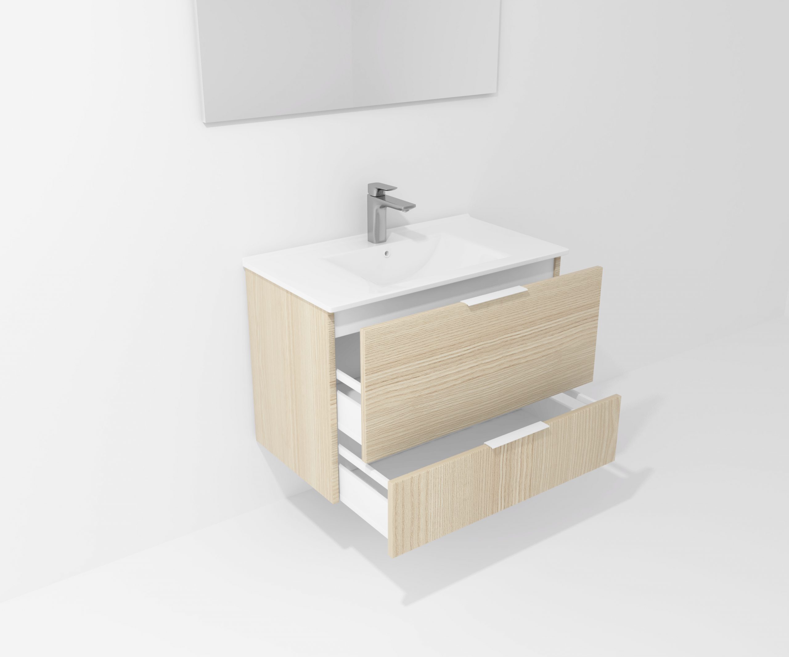 Pack Orléans avec lavabo et miroir LED