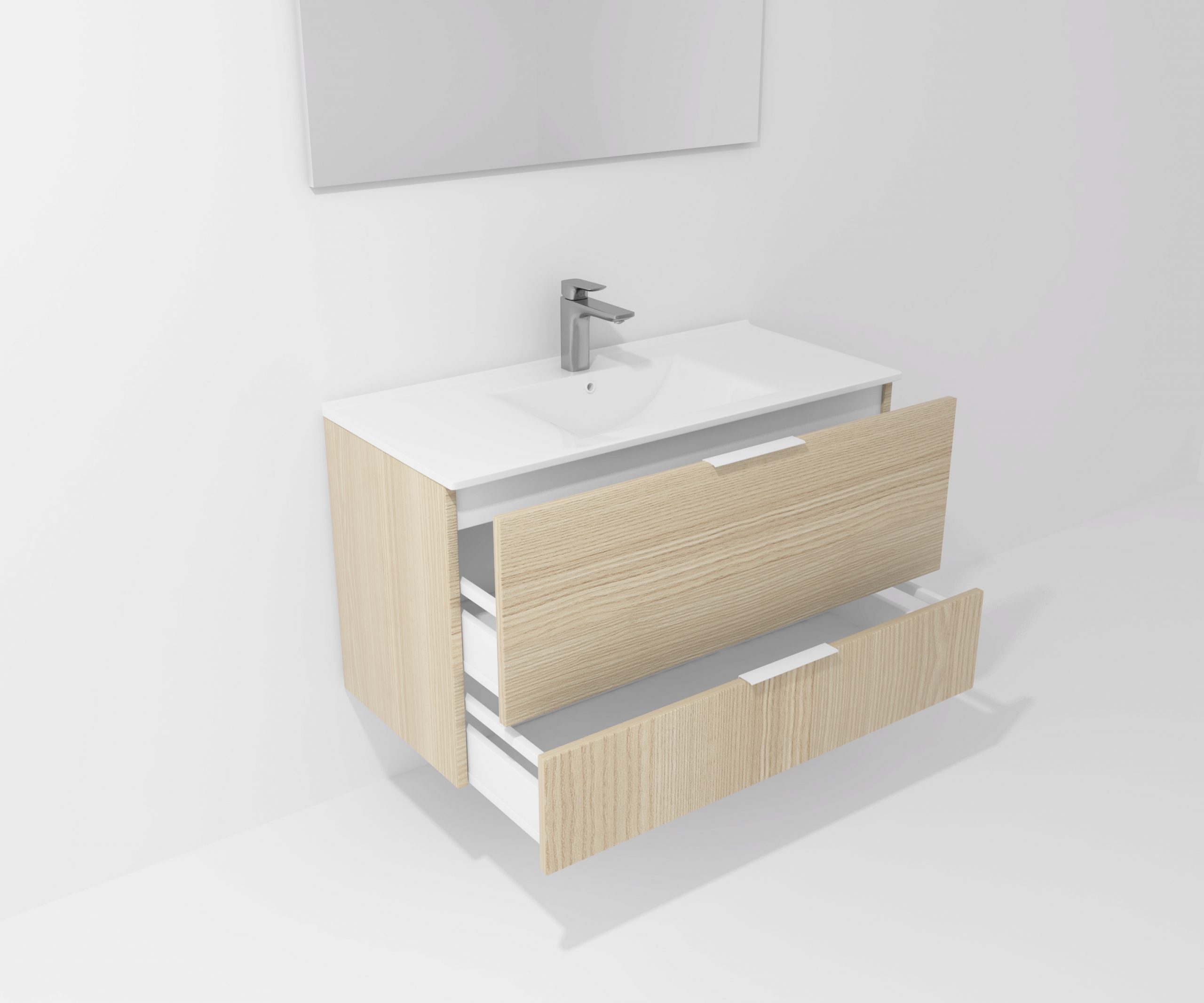 Pack Orléans avec lavabo et miroir LED