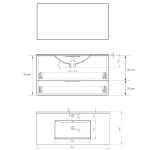 Pack Orléans avec lavabo et miroir LED