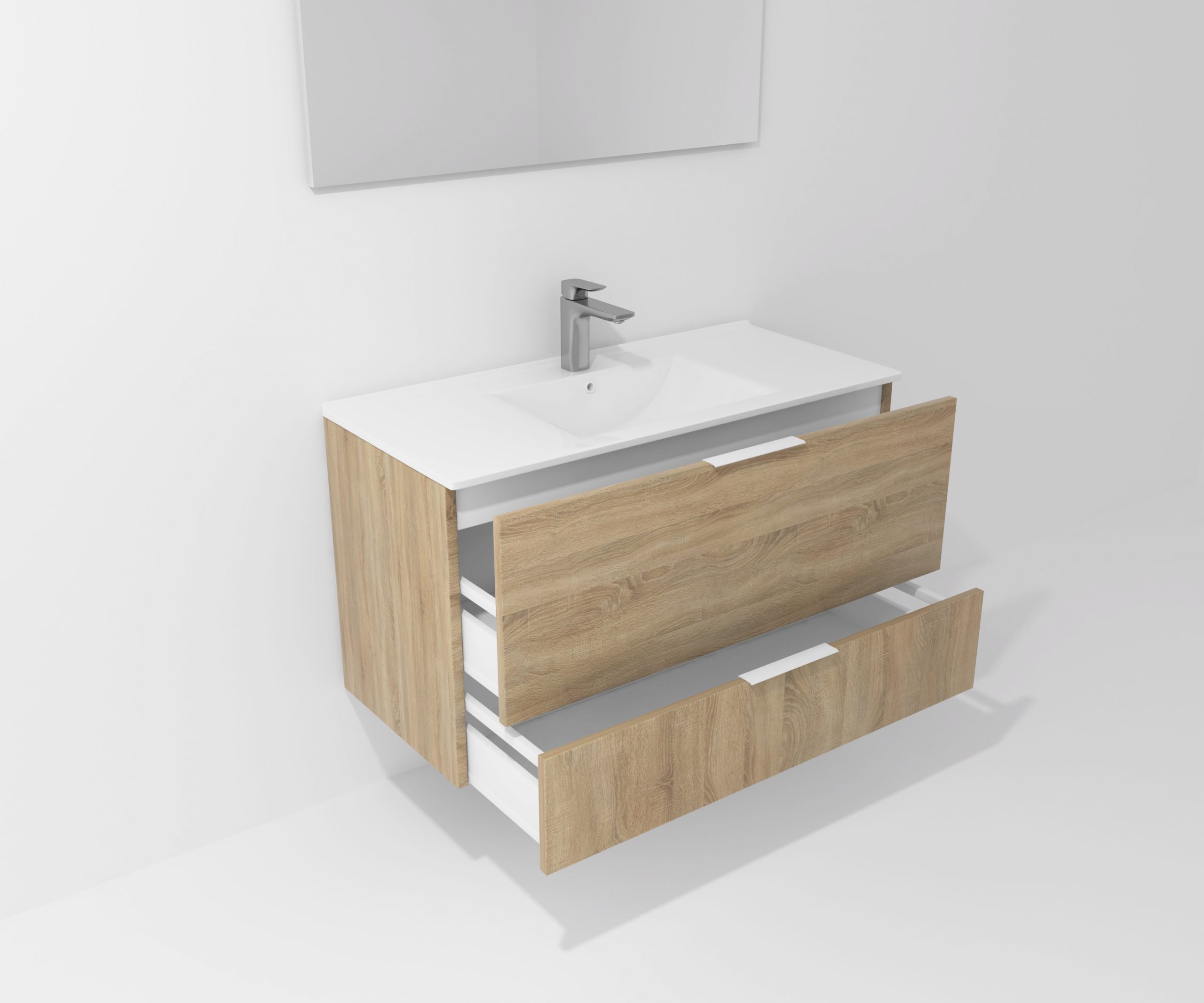 Pack Orléans avec lavabo et miroir LED