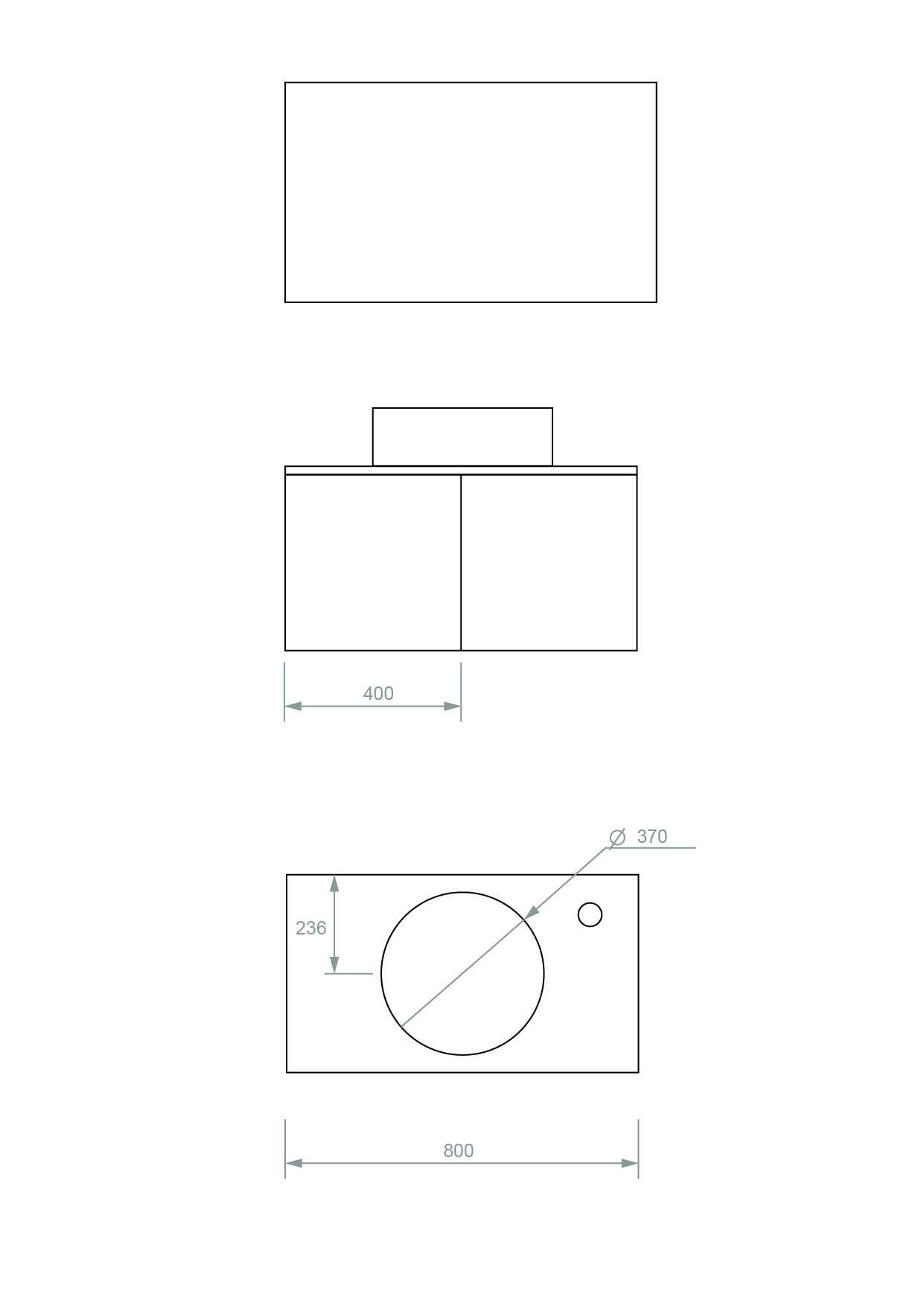 Pack Paimport avec vasque à poser et miroir LED