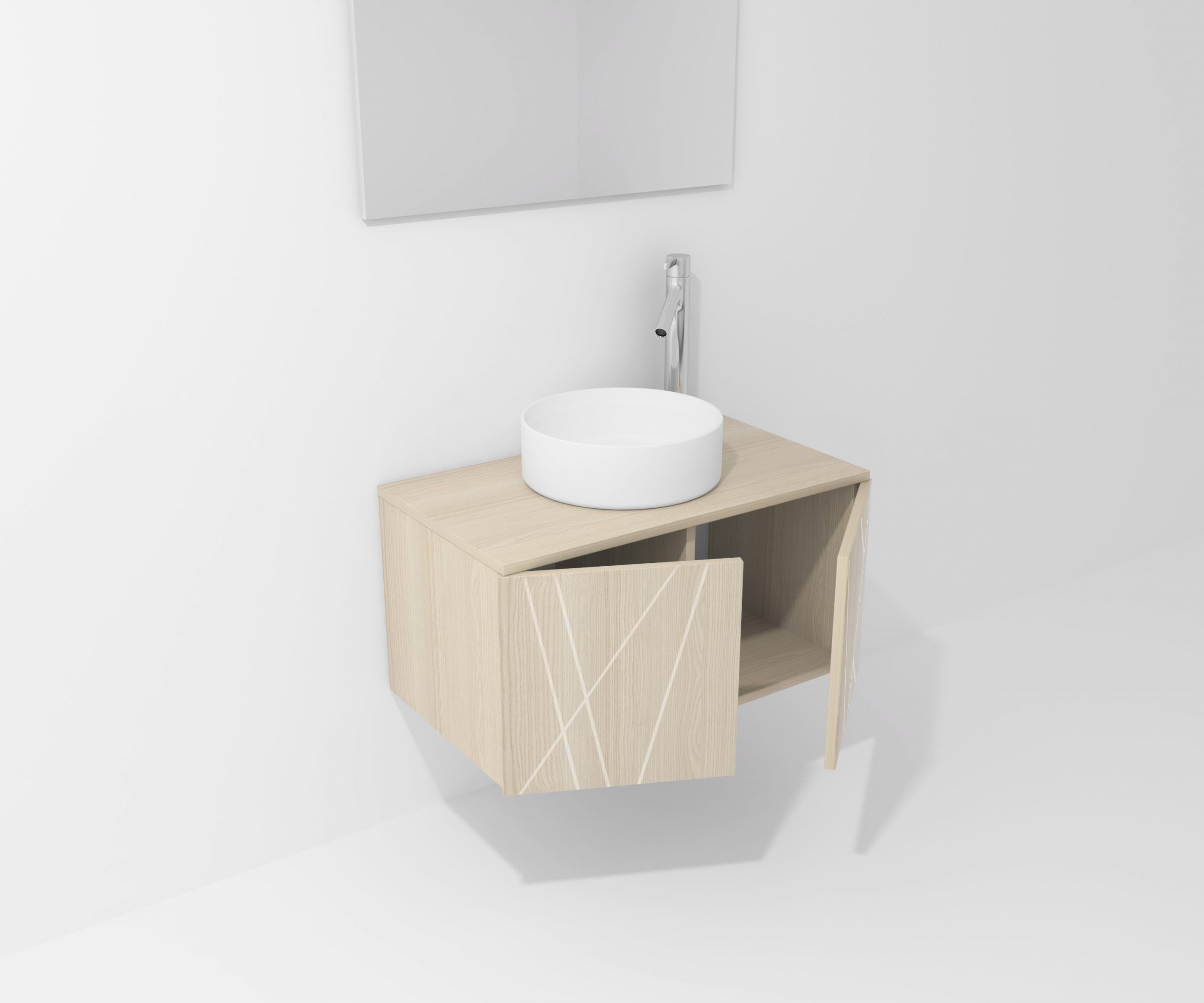 Pack Paimport avec vasque à poser et miroir LED