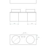 Pack Paimport avec vasque à poser et miroir LED