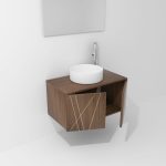 Pack Paimport avec vasque à poser et miroir LED