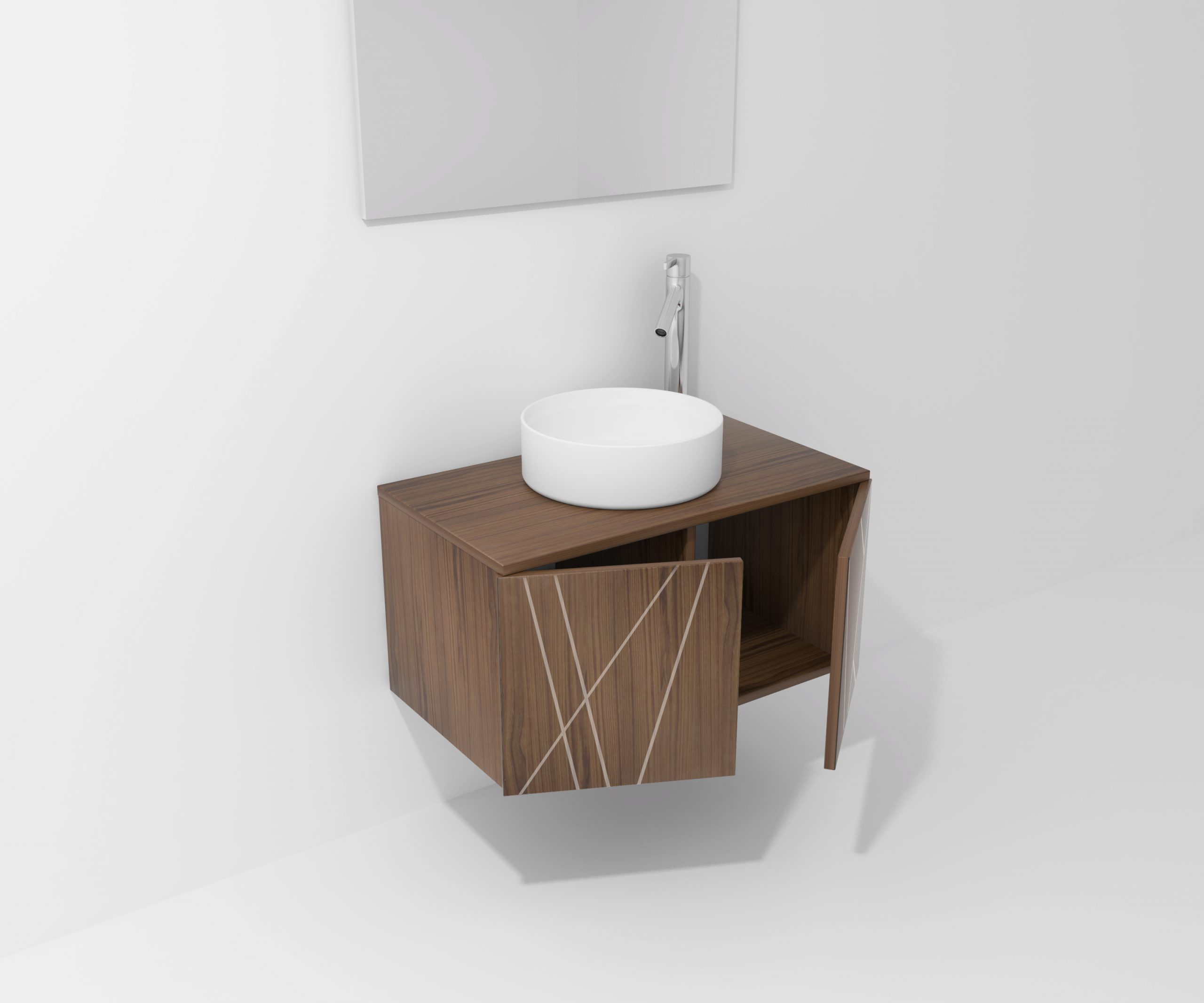 Pack Paimport avec vasque à poser et miroir LED