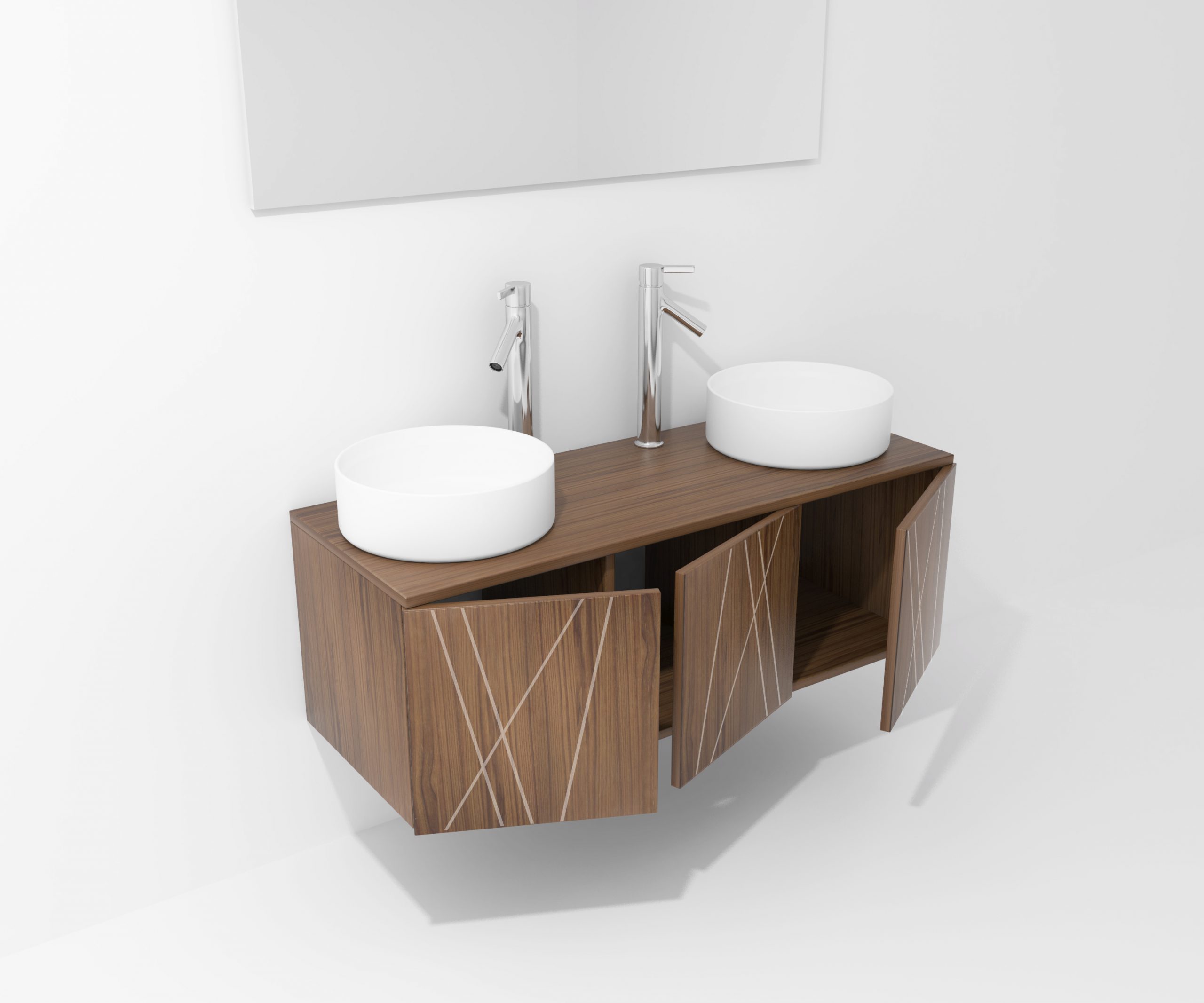 Pack Paimport avec vasque à poser et miroir LED