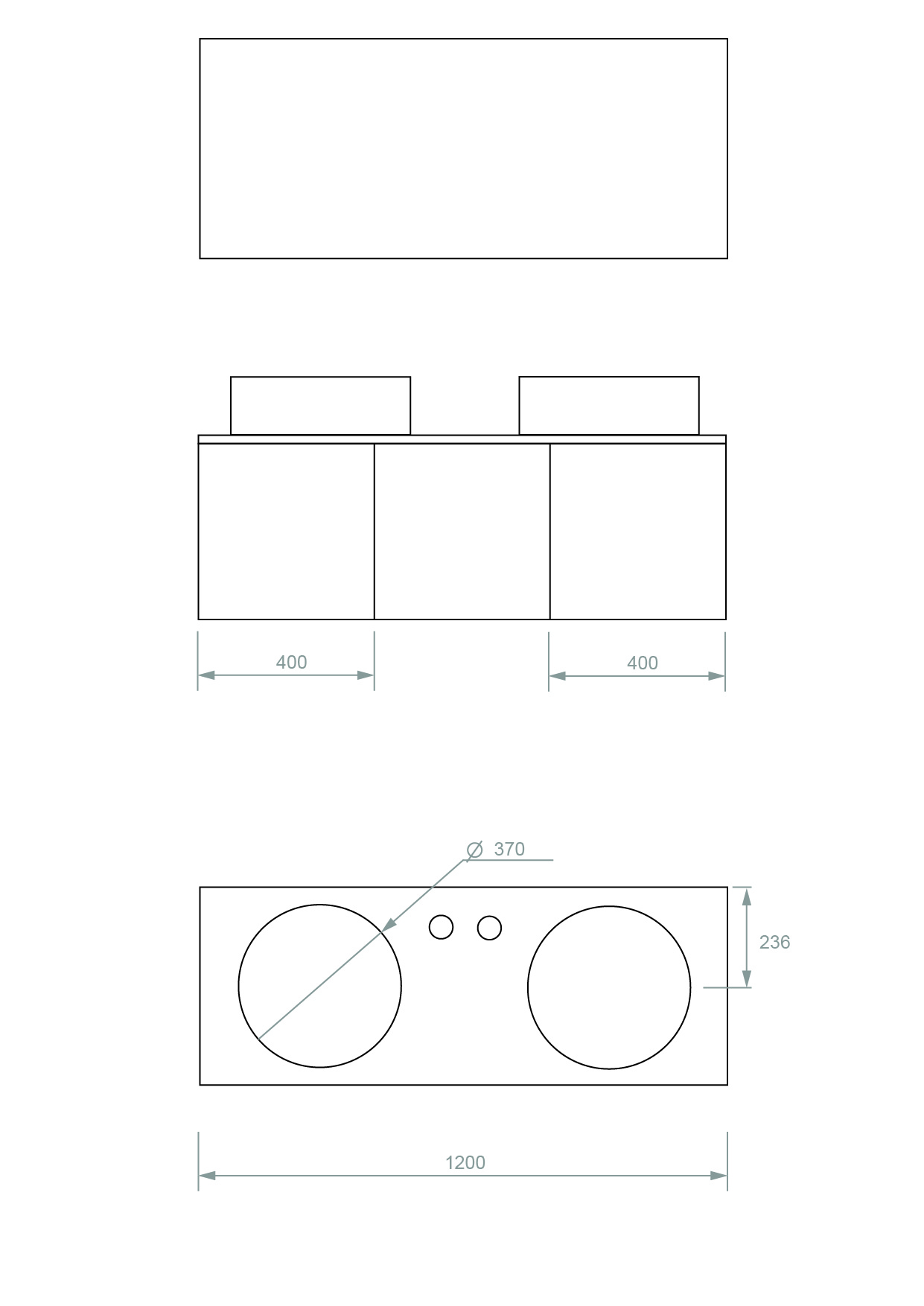 Pack Paimport avec vasque à poser et miroir LED