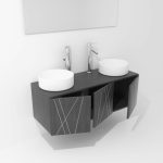 Pack Paimport avec vasque à poser et miroir LED