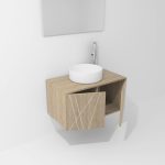 Pack Paimport avec vasque à poser et miroir LED