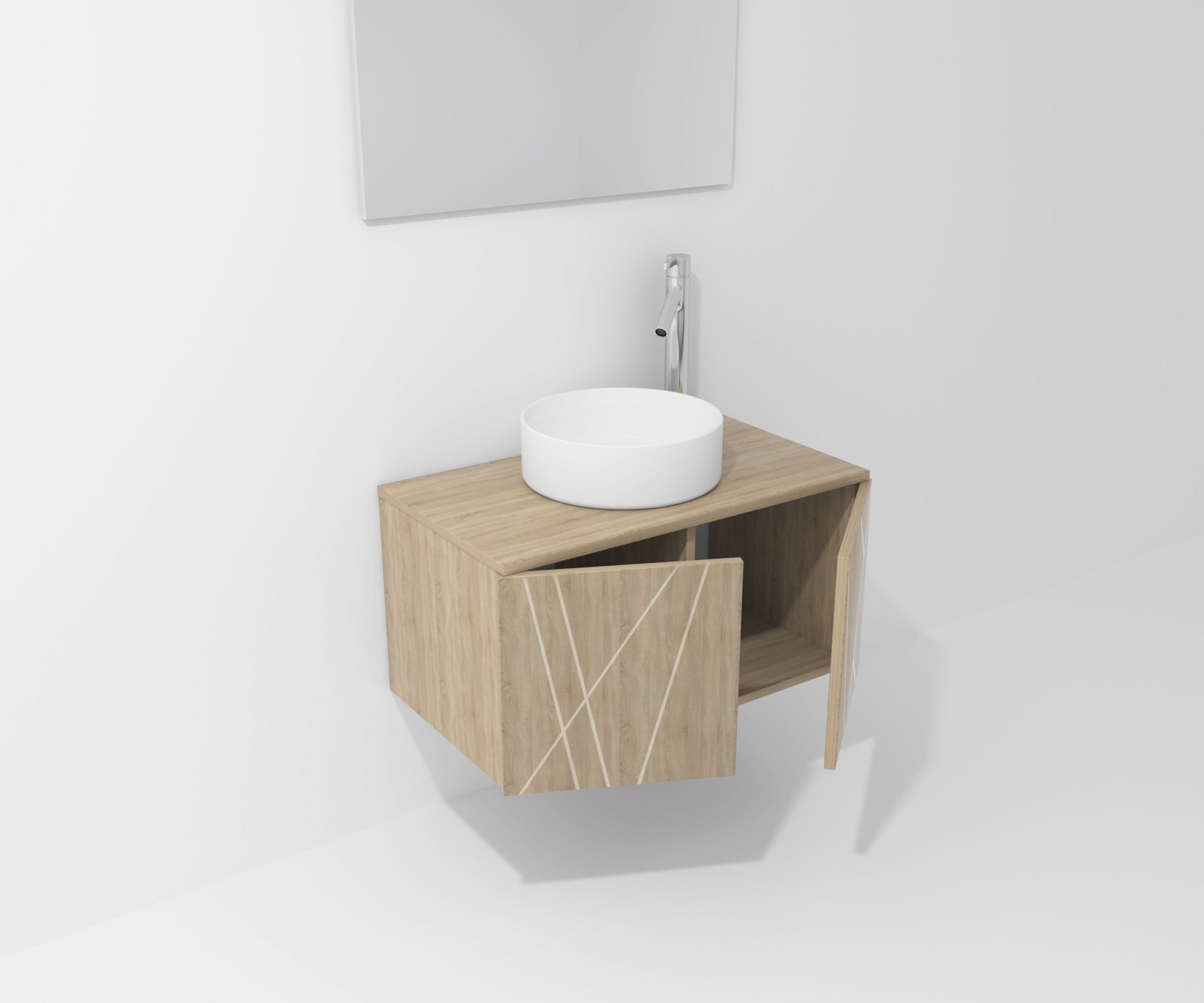 Pack Paimport avec vasque à poser et miroir LED